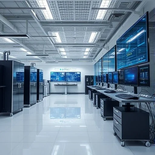 Abstract visualization of data and technology